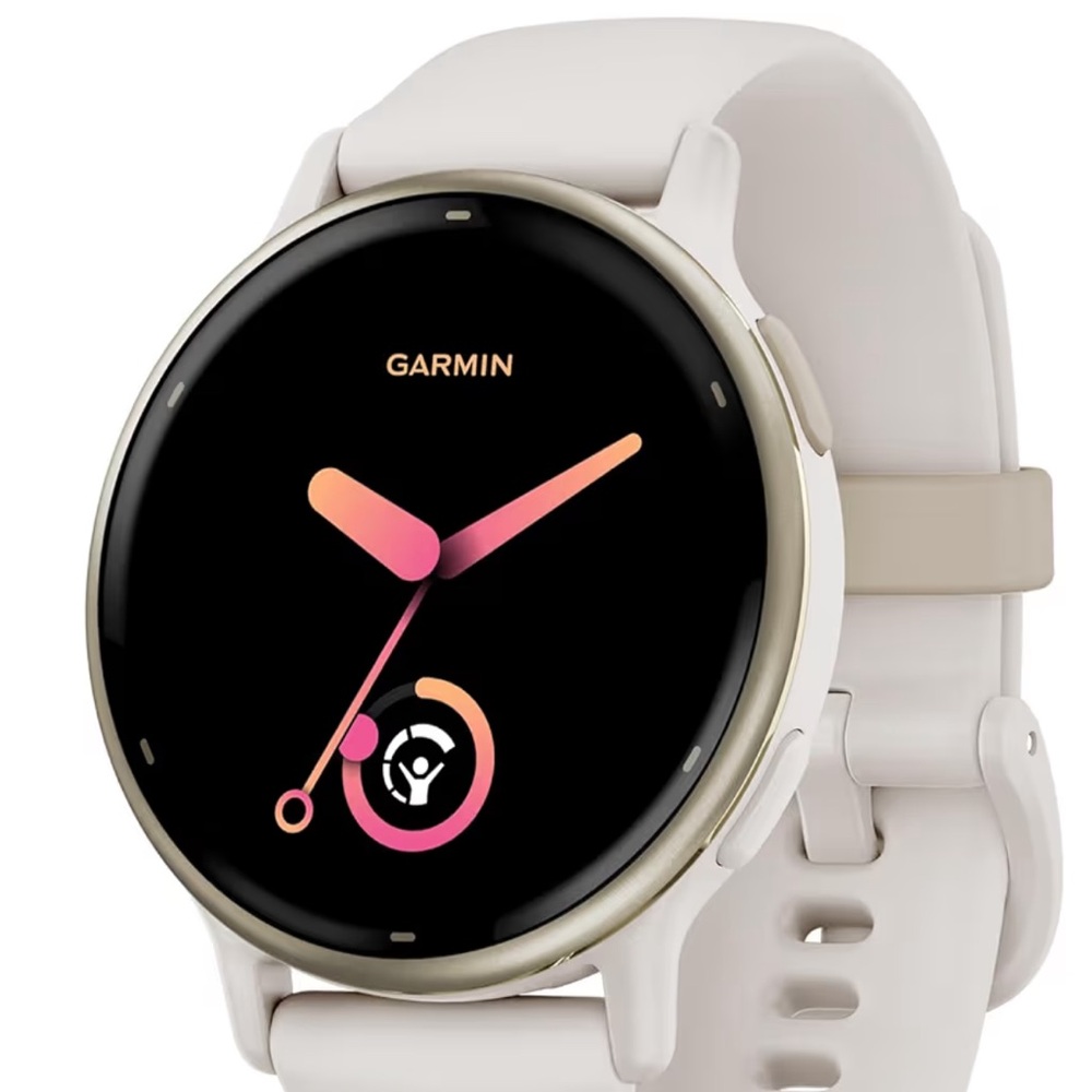 Garmin Vivoactive 5 GPS Smartwatch in Cream and Gold